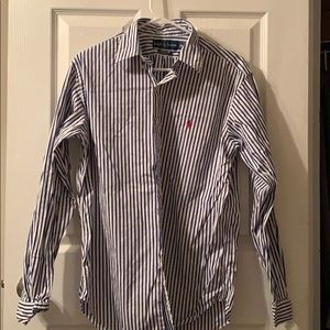 Blue and White Ralph Lauren Dress Shirt